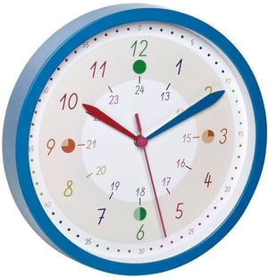 Horloge Murale Enfant Tick & Tack Bleu