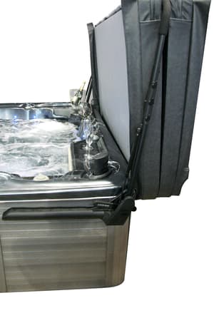 Sollevatore idraulico per coperture di vasche idromassaggio