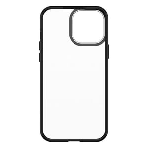 Back Cover React iPhone 13 Pro Max Transparent / Schwarz