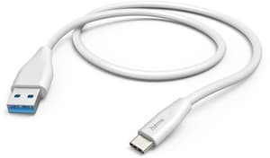 USB-A - USB-C, 1,5 m, Blanc