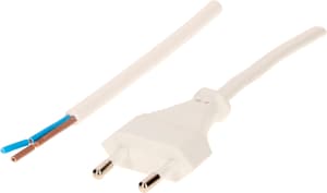 Câble secteur TDLF H03VVH2-F2X0.75 3m blanc