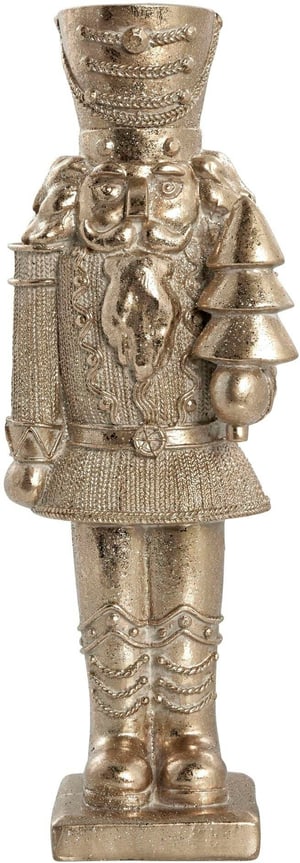 Figura di Natale Schiaccianoci Sesenia 26 cm, oro
