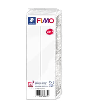 FIMO bloc grand, blanc