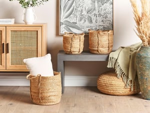 Lot de 3 paniers en jute naturel WADH