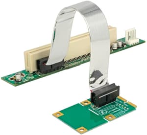 Carte PCI-E riser Mini PCI-Express – PCI Câble de 13 cm, à gauche
