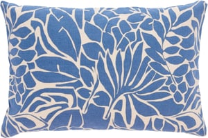 Coussin Abstract Leaves 60 cm x 40 cm, Bleu