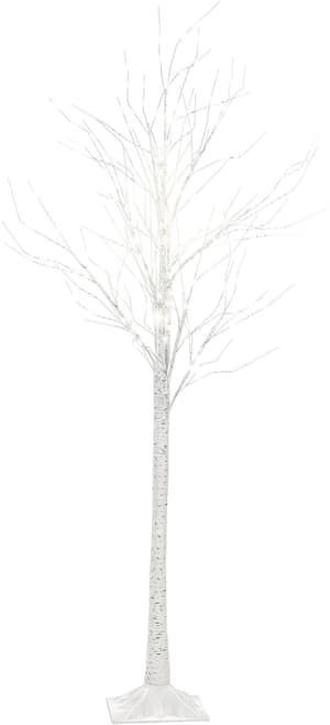 Sapin de Noël avec décoration LED 190 cm blanc LAPPI