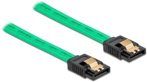 Câble SATA UV Effet lumineux vert 30 cm