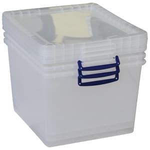 Box di plastica 33.5L, Set di 3