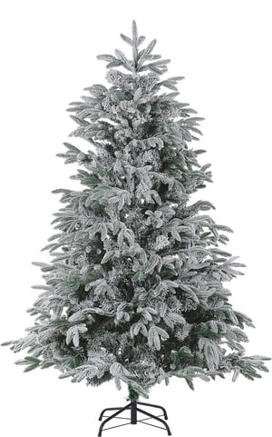 Künstlicher Weihnachtsbaum schneebedeckt 180 cm weiss BASSIE