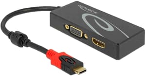 2-Port Signalsplitter USB-C - 1xHDMI & 1xVGA