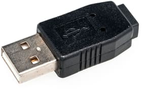 Adaptateur USB 2.0 USB-A mâle - USB-MiniB femelle