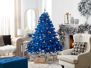 Sapin de Noël 210 cm bleu FARNHAM