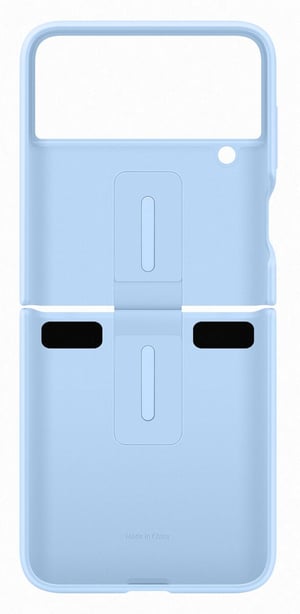 Galaxy Z Flip4 Silicone Cover with Ring - Arctic Blue