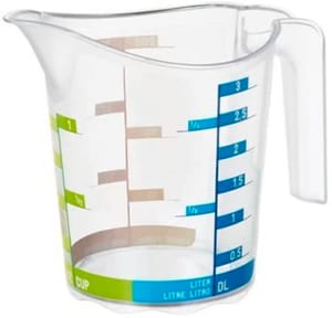 DOMINO Petit gobelet gradué de 0.3l, Plastique (PP) sans BPA, transparent