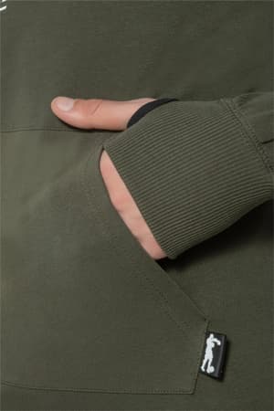 Hooded Sweatshirt with Thumb Openings