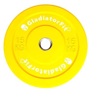 Disco di colore olimpico con rivestimento in gomma Ø 51mm | 15 KG