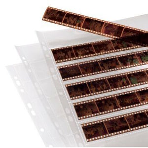 Custodie per negativi, polipropilene, 7 strisce da 6 negativi, 24x36mm, 25 p.