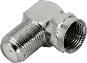 Adattatore angolare SAT 90° F spina maschio - presa femmina F