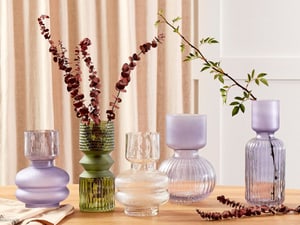 Vase à fleurs transparent 24 cm RODIA