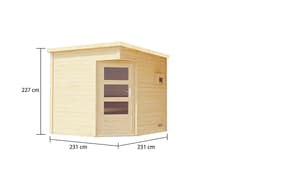 Sauna house Pelle, 38 mm