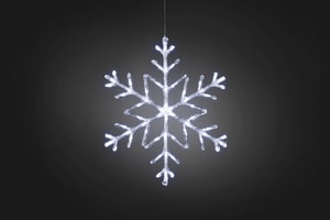 LED Fiocco di neve acrilico, biancofreddo