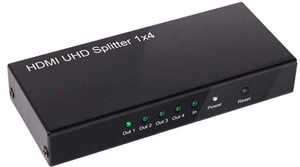 Diviseur de signaux à 4 ports HDMI 2.0 UHD Splitter 4 Port