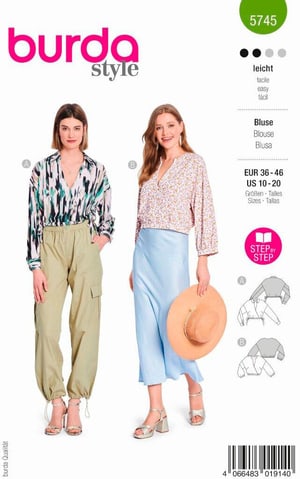 Schnittmuster, Bluse