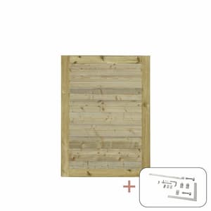 Porte simple Plank avec ferrures 100x125 cm p. butée droite/gauche