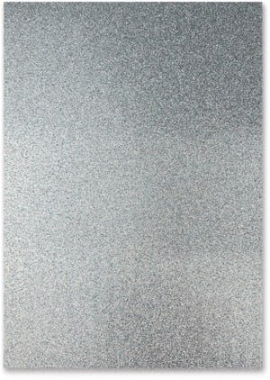 Cartoncino glitterato A4, 300 g/m², 10 fogli, argento