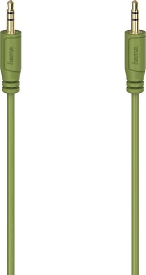 "Flexi-Slim", connettore jack da 3,5 mm, dorato, verde, 0,75 m