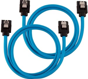 SATA3-Kabel Premium Set Blau 60 cm