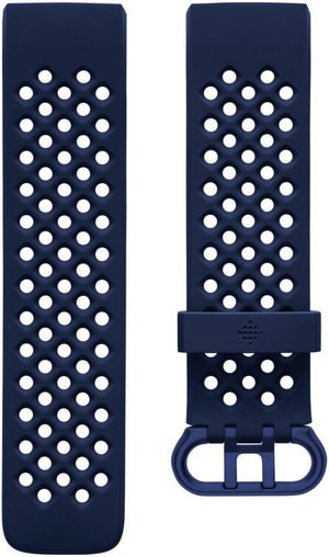 Sportliches & schweissabweisendes Armband für Fitbit Charge 3 & Charge 4, Blau - Large