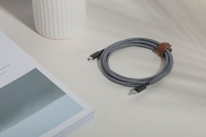 Modisches USB-C zu Lightning-Kabel (Sync & Charge) und lebenslanger Garantie mit 3.0 Meter Länge - Zebra