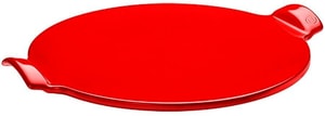 Pietra per pizza Ø 36,5 cm rotonda, rossa