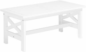 Gartentisch Akazienholz weiss 100 x 55 cm BALTIC II