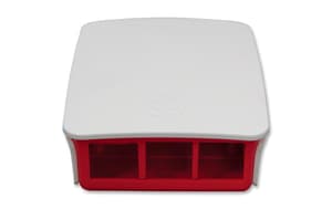 Custodia per Raspberry Pi 3 Type B rosso/bianco