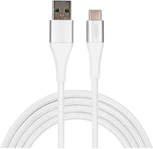 USB A - USB C, 2 m, Weiss