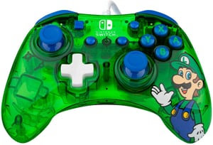 Rock Candy Wired Controller 500-181-LUI, Nintendo Switch, Luigi Lime
