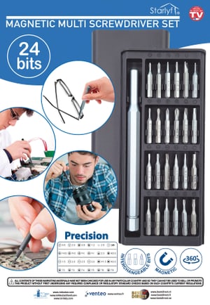 Screwdriver set silber,schwarz