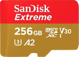 SanDisk  Extreme 160MB/s microSDHC 256GB