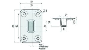 Bodenschliessmulden BM ø 10 mm