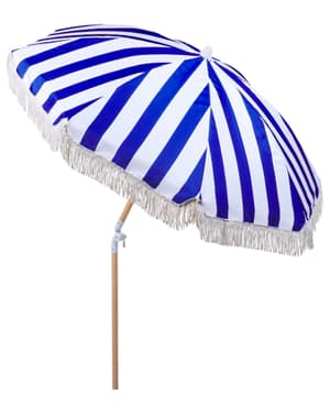 Parasol de jardin  150 cm bleu et blanc MONDELLO