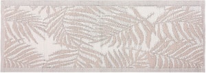 Outdoor Teppich beige 60 x 105 cm Palmenmuster Läufer KOTA