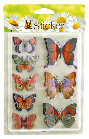 Adesivi a forma di farfalla