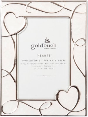 Bilderrahmen Hearts Silber, 10 x 15 cm