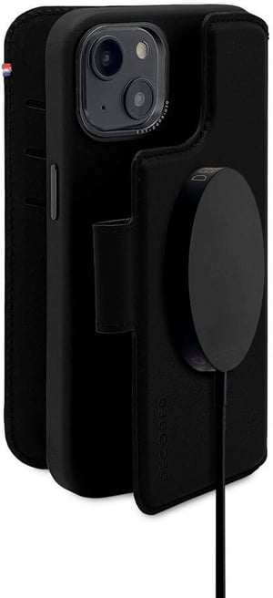 Detachable MagSafe Leather Wallet / iPhone 14 Plus - Black