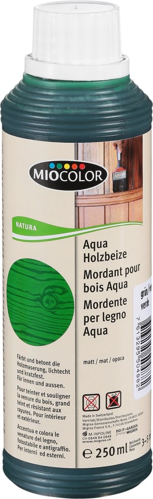 Mordant pour bois Aqua Vert 250 ml