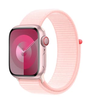 Watch Series 9 GPS + Cellular 41mm Pink Aluminium Case with Light Pink Sport Loop