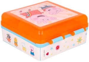 Peppa Pig - quadratische Lunchbox mit Fächern